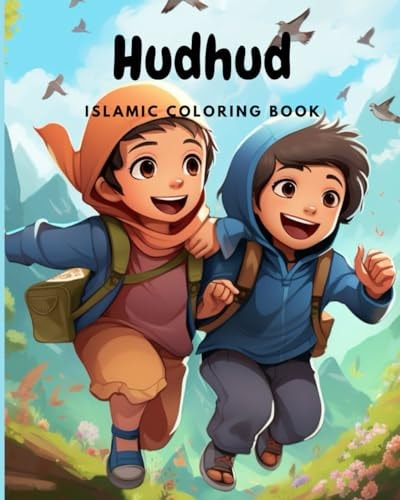 Hud Hud Islamic Coloring Book for Kids with Prompts