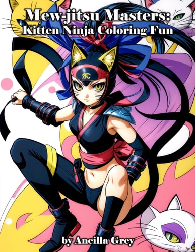 Mew-jitsu Masters! Kitten Ninja Coloring Fun