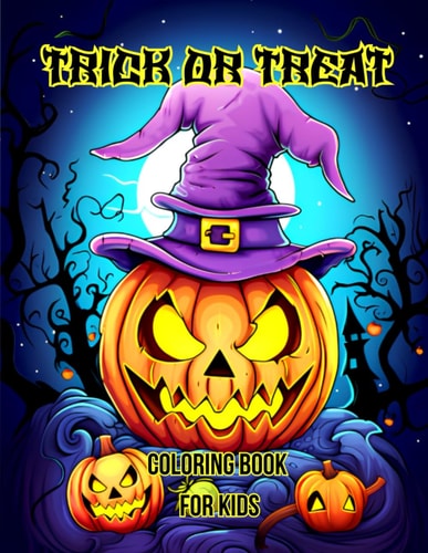 Trick Or Treat Coloring Book for Kids