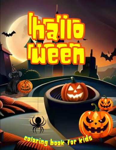 Halloween Coloring Book For Kids 2023 SPOOKY HALLOWEEN COLORING BOOK FOR KIDS, 50 Drawings