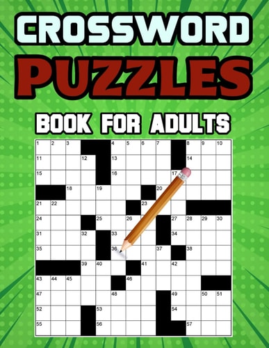 Crossword Puzzles Book for Adults