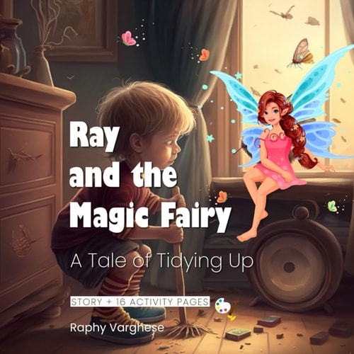 Ray and the Magic Fairy A Tale of Tidying Up + 16 Coloring Activities