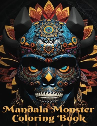 Monster Mandala Coloring Book