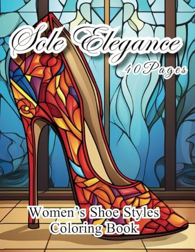 Sole Elegance Women's Shoe Style Coloring Book