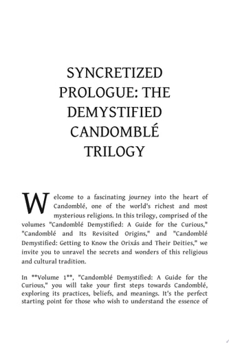 The Demystified Candomblé Trilogy