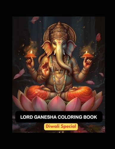 Dazzling Diwali Art Diwali Artistry: Ganesha, Saraswati, Lakshmi - 20 Pages, Perfect for All Ages