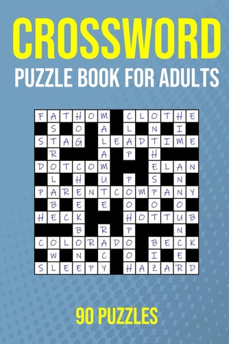 Crossword Puzzle Book for Adults - 90 Puzzles UK Quick Crossword Edition