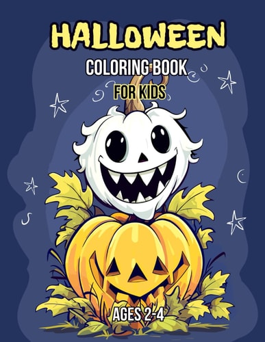 Halloween Coloring Book for Kids Ages 2-4