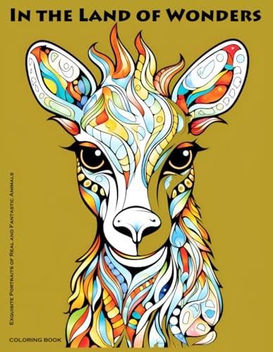 In the Land of Wonders Coloring Pages with Extraordinary Animal Portraits