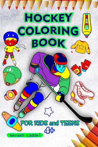 Hockey Coloring Book Coloring Pages For Kids And Teens That Are Designed To Reduce Anxiety