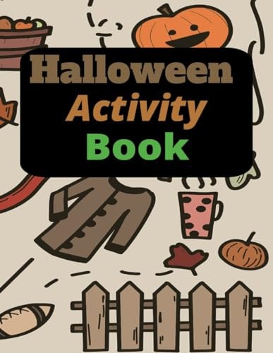 Halloween Activity Book With Coloring Pages