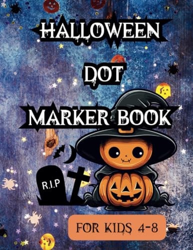 Halloween Dot Marker Book For Kids 4-8