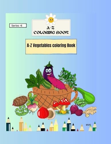 A-Z Coloring Book A-Z Vegetables Coloring Book