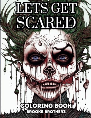 Lets Get Scared "Step Into the Shadows, Dive Into Fear: 'Let's Get Scared' Coloring"