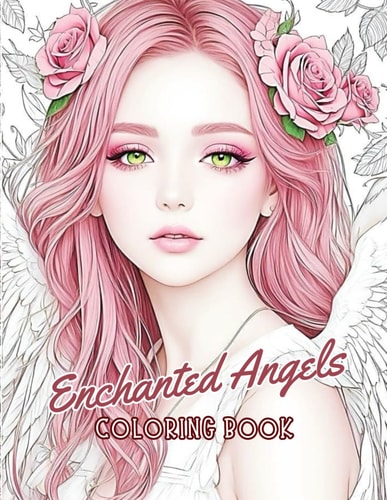 Enchanted Angels Princesses and Angels Coloring Book