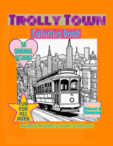 Trolly Town Coloring Book