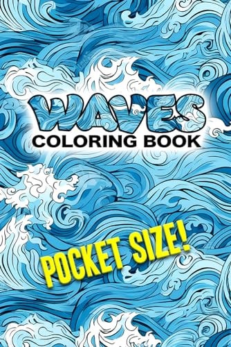 Waves Coloring Book Pocket-Sized Edition