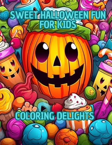 Sweet Halloween Fun for Kids Coloring Delights