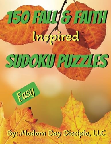 150 Faith and Fall Inspired Sudoku Puzzles Easy