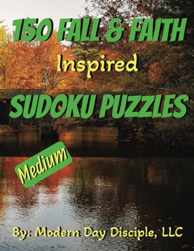 150 Faith and Fall Inspired Sudoku Puzzles Medium