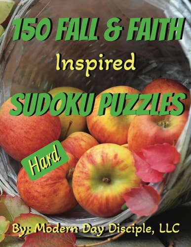 150 Fall and Faith Inspired Sudoku Puzzles Hard