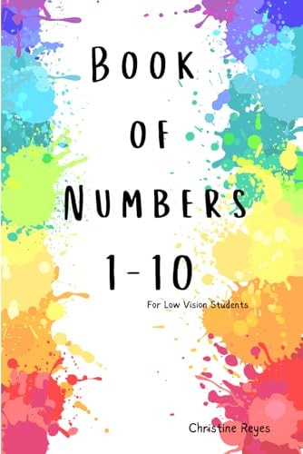 Book of Numbers 1-10 For Low Vision Students