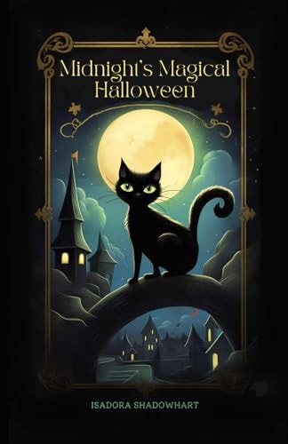 Midnight's Magical Halloween Adventures with a Black Cat