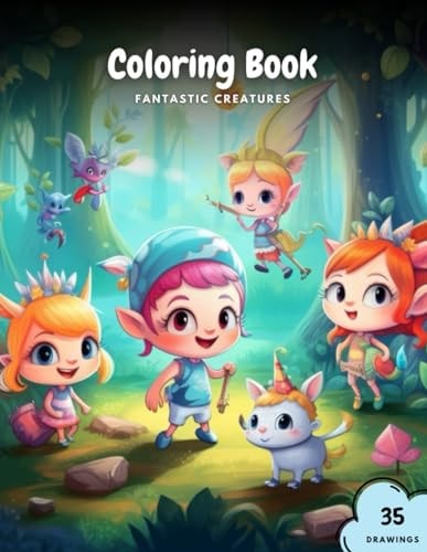 Fantastic Creatures Coloring Book