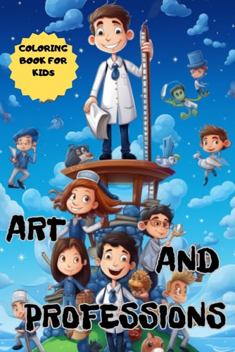 Art and Professions Coloring Book for Kids