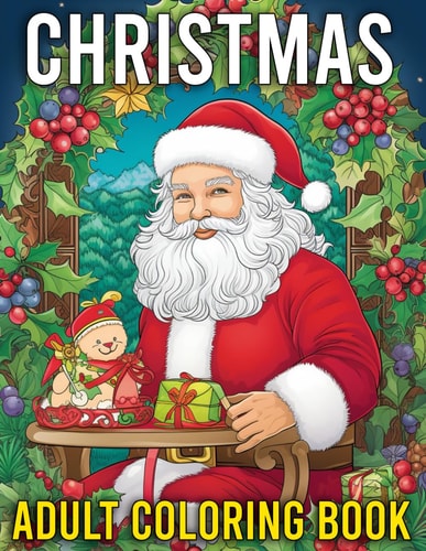 Christmas Adult Coloring Book Enjoy the Magic of Christmas with Simple and Beautiful Art