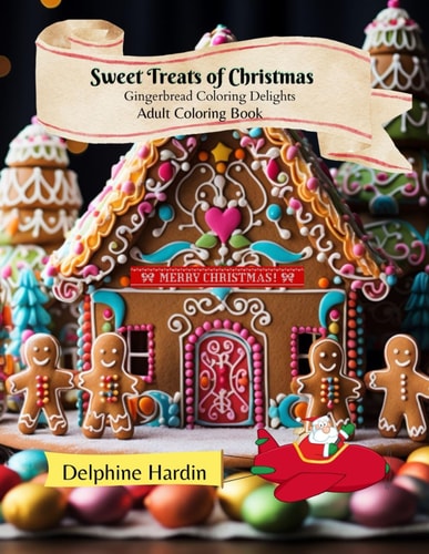 Sweet Treats of Christmas Gingerbread Coloring Delights Adult Coloring Book