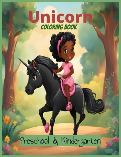 Unicorn Coloring Book Preschool and Kindergarten