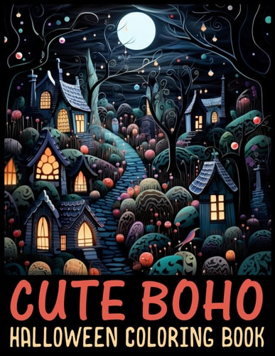 Boho Cute Halloween Coloring Book Creative Adventures in Boho Cute Halloween Coloring
