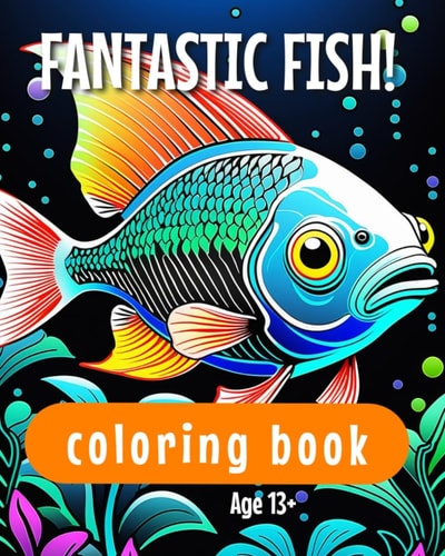 Fantastic Fish! Coloring Book Teens and Adults