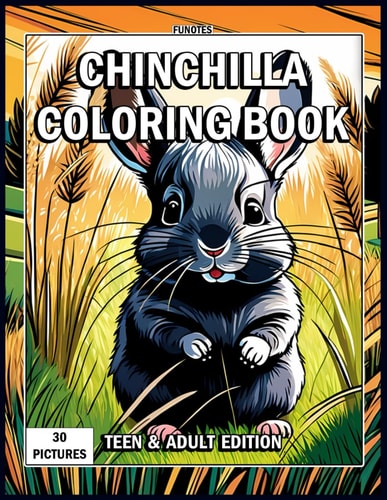 Chinchilla Coloring Book Teen & Adult Edition