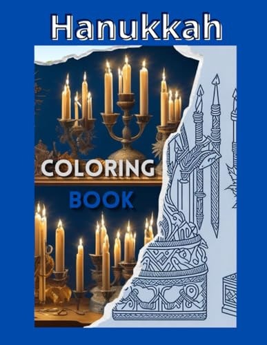 HANUKKAH Coloring Book A Jewish Gift For Kids of All Ages with 30 Big and Easy Pages to Color