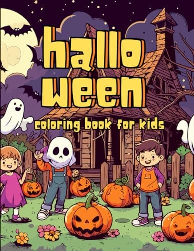 Halloween Coloring Book For Kids Spooky Halloween Coloring Book For KIds Ages 4-12