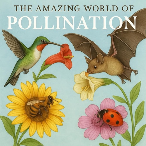 AMAZING WORLD OF POLLINATION Life Cycle of Plants, Parts of Plant, Parts of Flower, Parts Of... Fruit, Parts of Roots, Main Structures and