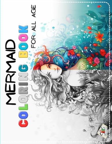Mermaid Coloring Book For All Ages