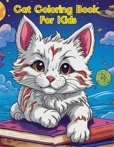 Fun and Easy Cats Coloring Book for Kids