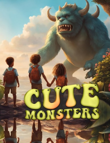 Cute Monsters Coloring Book For Kids and Teens