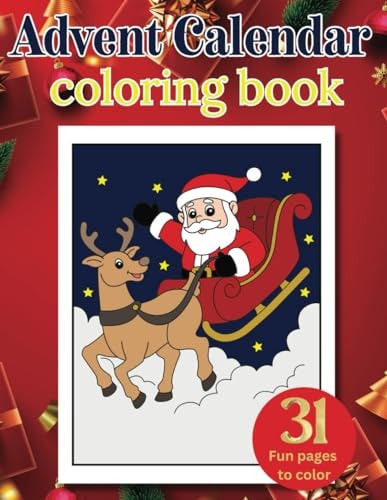 Advent Calendar Coloring Book 31 Fun Pages to Color