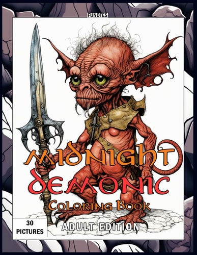 Midnight Demonic Coloring Book Adult Edition