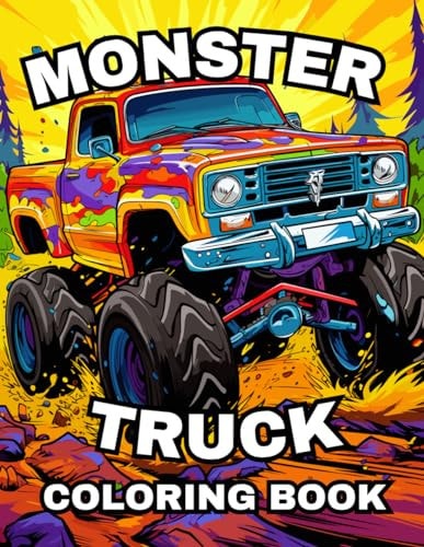 Monster Truck Coloring Book Racing to Colorful Destinations