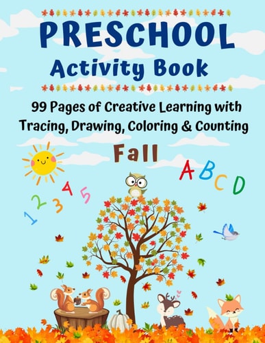 Preschool Activity Book Tracing Learn Letters and Numbers