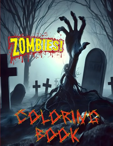 Zombies Coloring Book for Adults