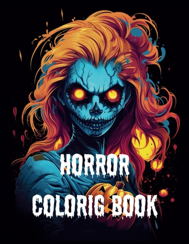 Horror Coloring Book for Adults