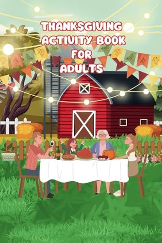 Thanksgiving Activity Book for Adults