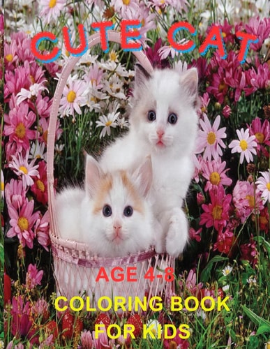 Cute Cat Coloring Book For Kids Cat-tastic Creations: Coloring Fun for Little Artists