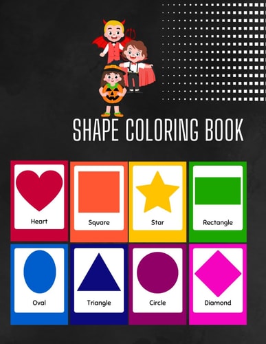 Shape Coloring Book Geometric Art